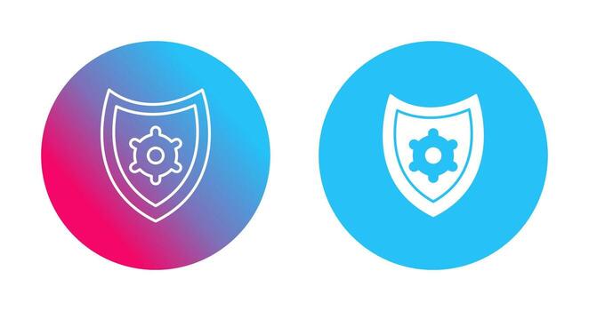 icono de vector de configuración de seguridad