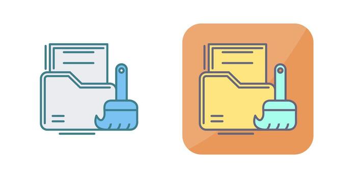 Data Cleaning Vector Icon