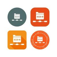 Network Folder Vector Icon