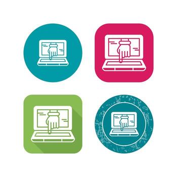 icono de vector de piratería informática