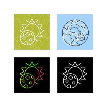 icono de vector de eclipse