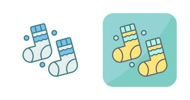 Winter Socks Vector Icon