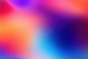 abstract background with blue, purple and pink gradient and blurred lights photo