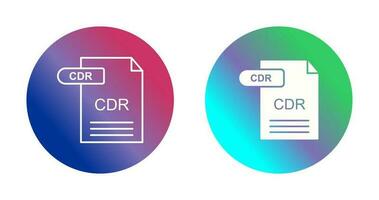 icono de vector de cdr