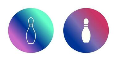 Unique Bowling Pin Vector Icon