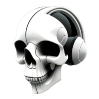 Cool futuristic skull png