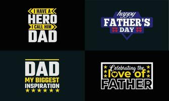 best typography T-shirt for FATHER'S DAY vector