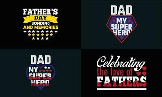 best typography T-shirt for FATHER'S DAY vector