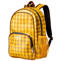 School backpack isolated Illustration AI Generative png