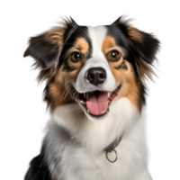 Cute dog portrait isolated. Illustration AI Generative png