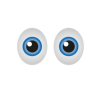 olhos emoji. isolado em branco. branco olhos emoji ícone. png