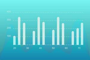 Vector illustration of financial data graph chart. Trend lines, columns, market economy information background. Chart analytics economic concept.