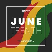 Juneteenth Freedom Day Background Design. happy Juneteenth Freedom Day Banner, Poster, Greeting Card. Vector Illustration.