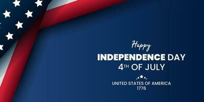 contento independencia día. cuarto de julio independencia día. vector ilustración