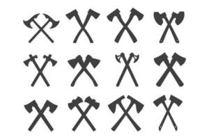 Set of axes vector icon in trendy flat style