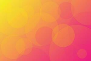 Colorful background with Circles in Pink and yellow premium vector illustration