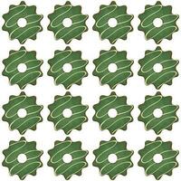 Pattern homemade cookie different taste in pastry biscuit vector