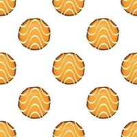 Pattern homemade cookie different taste in pastry biscuit vector