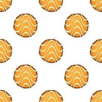 Pattern homemade cookie different taste in pastry biscuit vector