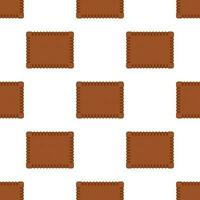 Pattern homemade cookie different taste in pastry biscuit vector