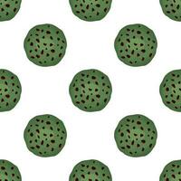 Pattern homemade cookie different taste in pastry biscuit vector