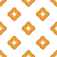 Pattern homemade cookie different taste in pastry biscuit vector