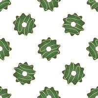 Pattern homemade cookie different taste in pastry biscuit vector