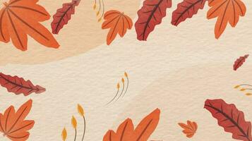 autumn background painting nature vector