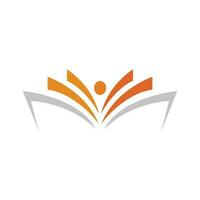 Open book color vector