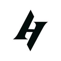 Letter h logo vector