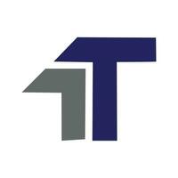 Letter t logo vector