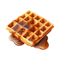 köstlich Waffeln und Süss Nachtisch. verlockend Frühstück Illustration. generativ ai png