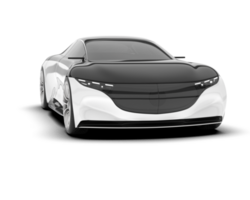 bianca moderno auto su trasparente sfondo. 3d interpretazione - illustrazione png