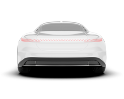 vit modern bil på transparent bakgrund. 3d tolkning - illustration png