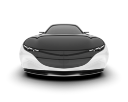 White modern car on transparent background. 3d rendering - illustration png