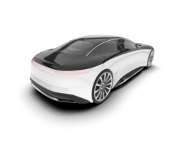 branco moderno carro em transparente fundo. 3d Renderização - ilustração png