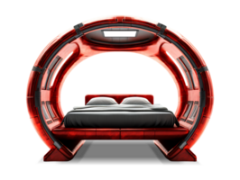 The beds - Futuristic Red Bed on transparent background - , png