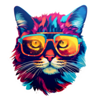 The Cool Cats - Generative AI - AI GENERATED png