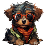 das cool Hund - - generativ ai - - ai generiert png