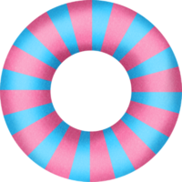 Cute colorful rubber ring png