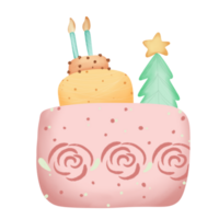 gâteau dessin animé style charmant main tiré png