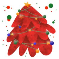 Christmas illustration, cartoon style, cute, used as an emoji character png