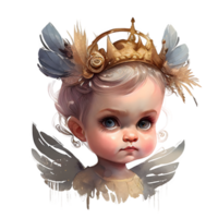 watercolor fairy baby png