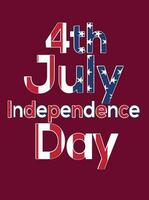 4to julio contento independencia día unido America camiseta vector Arte diseño, contento momento contento día celebracion Estados Unidos
