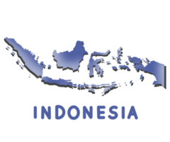 Indonesia's map illustration png