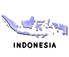 Indonesia's map illustration png