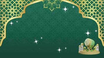 Animated Ramadhan Kareem and Eid mubarak background, suitable to use for islamic event. video