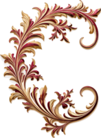 Floral Decorative Element Ai Generative Image png