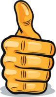 hand with thumbs up symbol Illustration AI Generative Image png