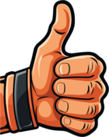 hand with thumbs up symbol Illustration AI Generative Image png